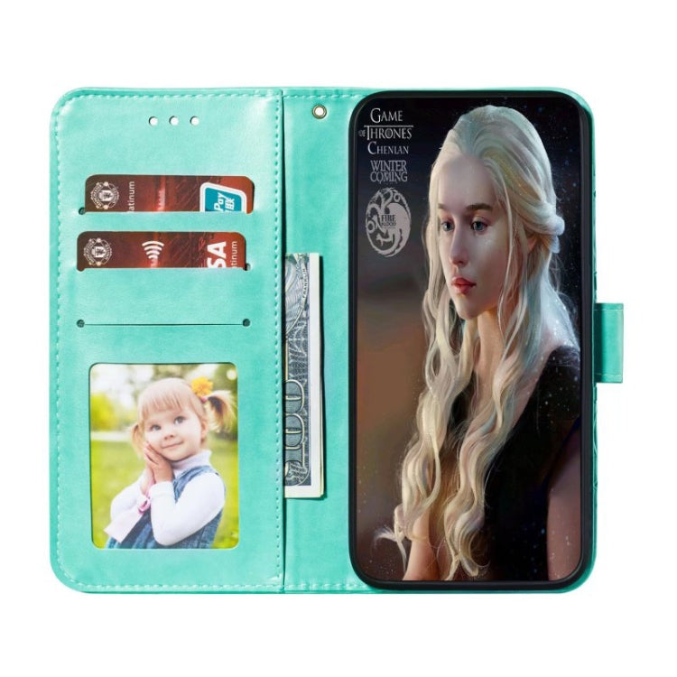 For OnePlus 12 Sun Mandala Embossing Pattern Phone Leather Case(Green) by buy2fix