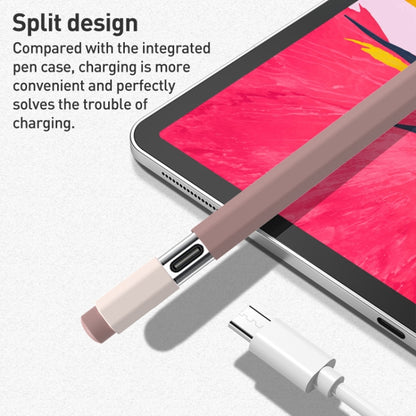 For Apple Pencil USB-C Pencil Style Liquid Silicone Stylus Case(Pink Mist) - Pencil Accessories by buy2fix | Online Shopping UK | buy2fix