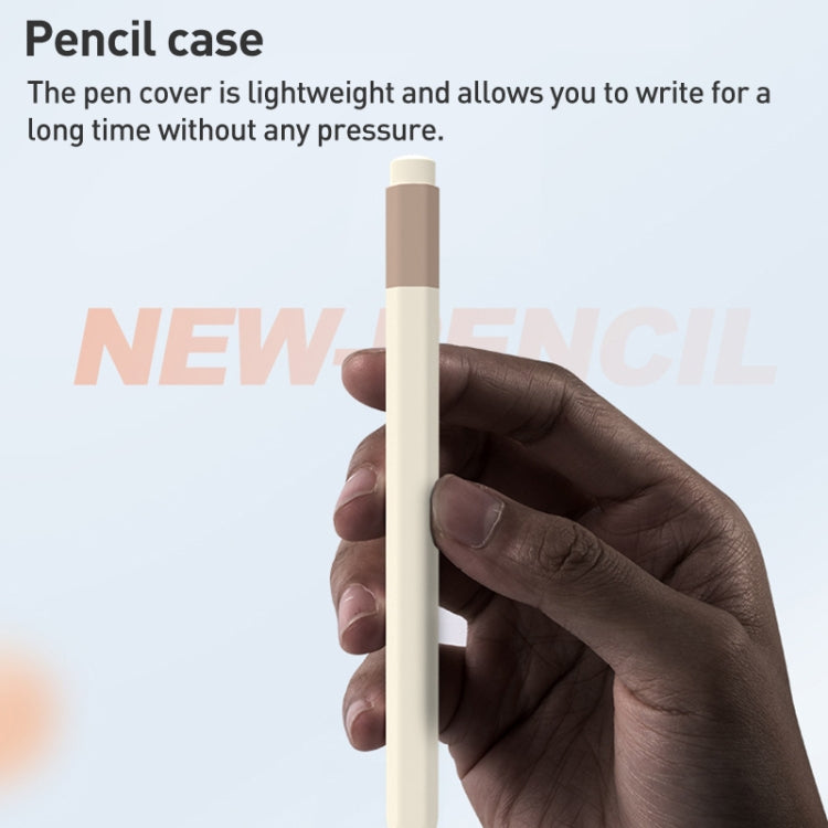 For Apple Pencil USB-C Pencil Style Liquid Silicone Stylus Case(Bluish-white) - Pencil Accessories by buy2fix | Online Shopping UK | buy2fix