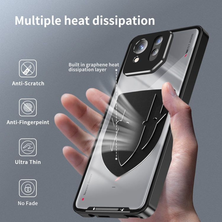 For ASUS ROG Phone 8 / 8 Pro Metal Cooling Phone Case(Black) - ASUS Cases by buy2fix | Online Shopping UK | buy2fix