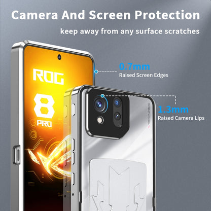 For ASUS ROG Phone 8 / 8 Pro Metal Cooling Phone Case(Silver) - ASUS Cases by buy2fix | Online Shopping UK | buy2fix