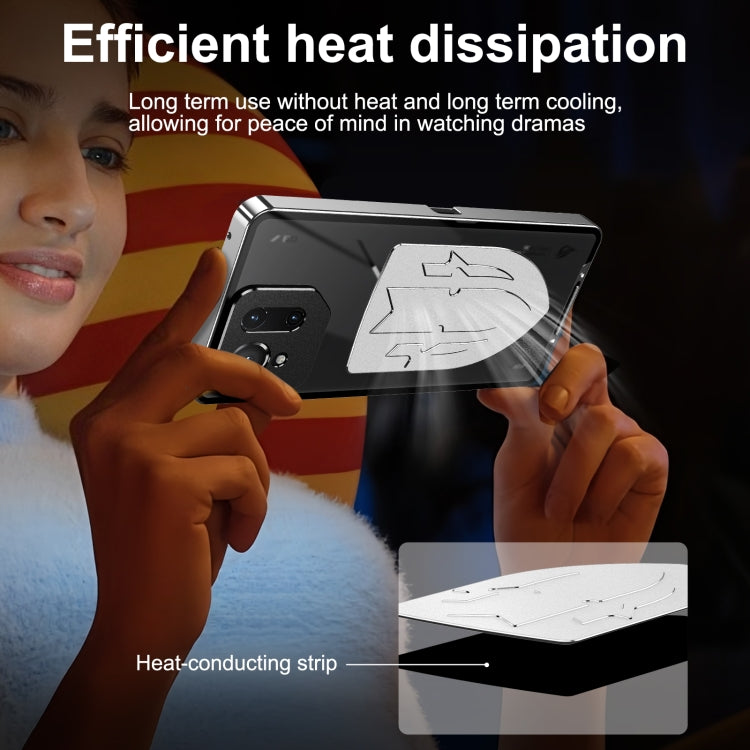 For ASUS ROG Phone 9 / 9 Pro Metal Cooling Phone Case(Black) - ASUS Cases by buy2fix | Online Shopping UK | buy2fix