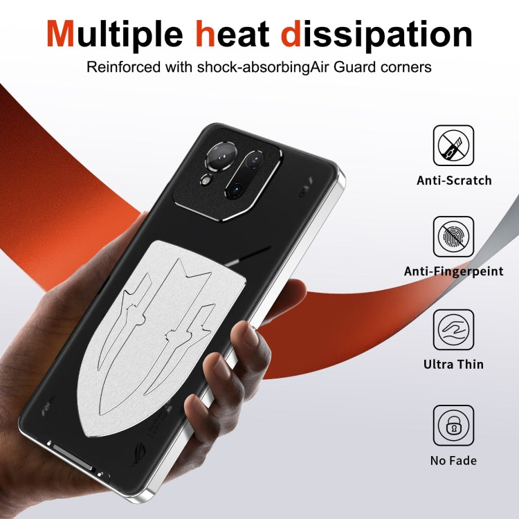 For ASUS ROG Phone 9 / 9 Pro Metal Cooling Phone Case(Silver) - ASUS Cases by buy2fix | Online Shopping UK | buy2fix
