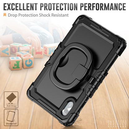 For Lenovo Xiaoxin Pad 2024 / 2025 Handle Silicone Hydric PC Tablet Case with Shoulder Strap(Black) by buy2fix