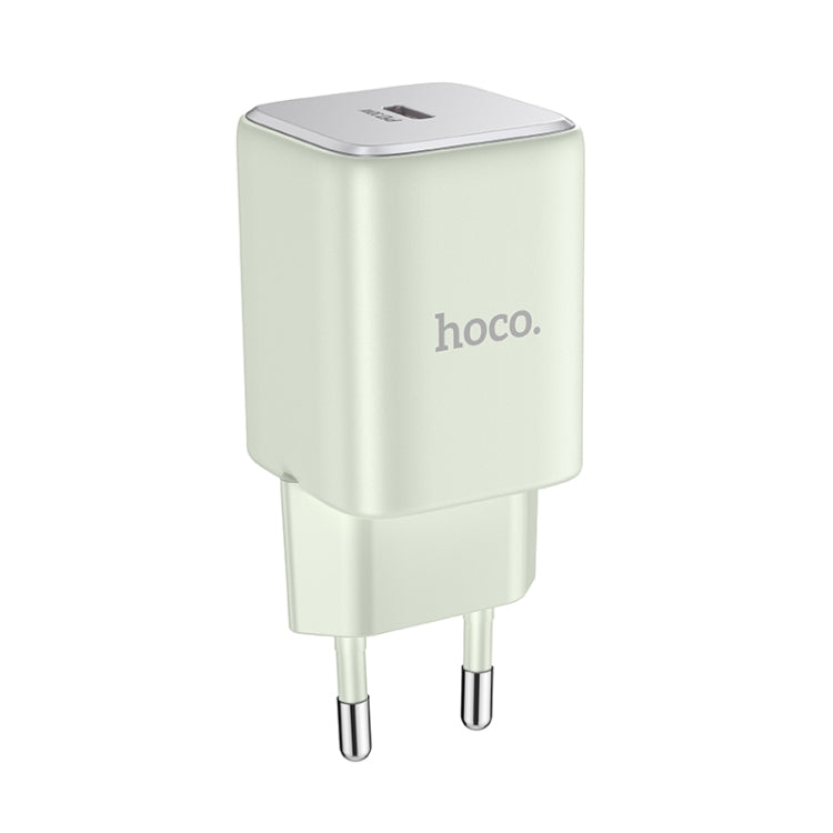 hoco N43 Vista PD30W Single Port Type-C Charger, EU Plug(White) - USB Charger by hoco | Online Shopping UK | buy2fix