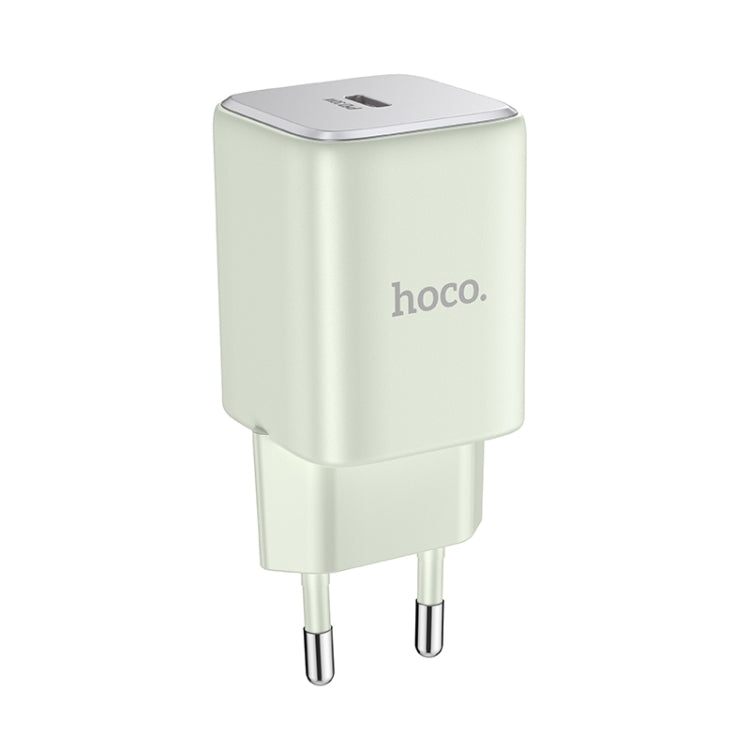 hoco N43 Vista PD30W Single Port Type-C Charger, EU Plug(Blue) - USB Charger by hoco | Online Shopping UK | buy2fix