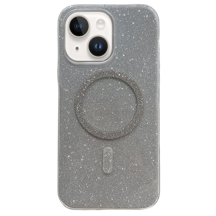 For iPhone 13 Glitter MagSafe Magnetic TPU Phone Case(Silver) - iPhone 13 Cases by buy2fix | Online Shopping UK | buy2fix