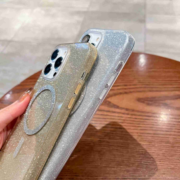 For iPhone 13 Glitter MagSafe Magnetic TPU Phone Case(Red) by buy2fix