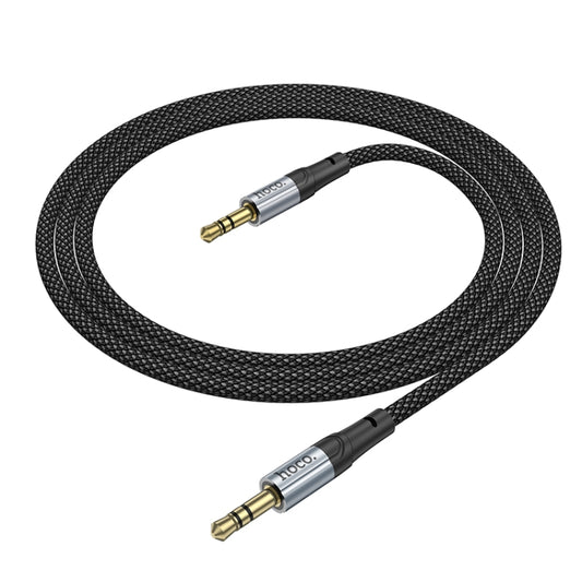 hoco UPA26 AUX 3.5mm to 3.5mm Audio Adapter Cable(Black) - Cable & Splitter by hoco | Online Shopping UK | buy2fix