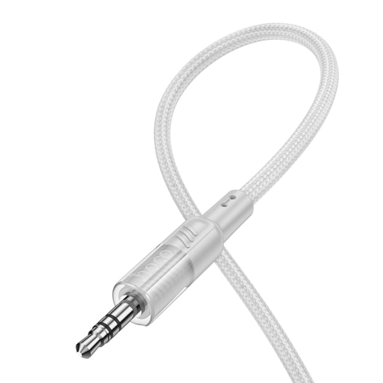 hoco UPA27 Crystal Clear USB-C / Type-C to 3.5mm Audio Adapter Cable(Grey) - Video & Audio Cable by hoco | Online Shopping UK | buy2fix