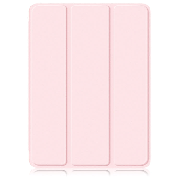 For iPad 10.2 2021 / 2020 / 10.5 Acrylic 3-Fold Solid Color Smart Leather Tablet Case(Pink) - iPad 10.2 Cases by buy2fix | Online Shopping UK | buy2fix