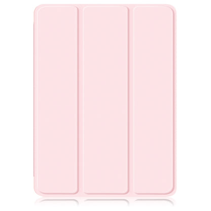 For iPad 10.2 2021 / 2020 / 10.5 Acrylic 3-Fold Solid Color Smart Leather Tablet Case(Pink) - iPad 10.2 Cases by buy2fix | Online Shopping UK | buy2fix