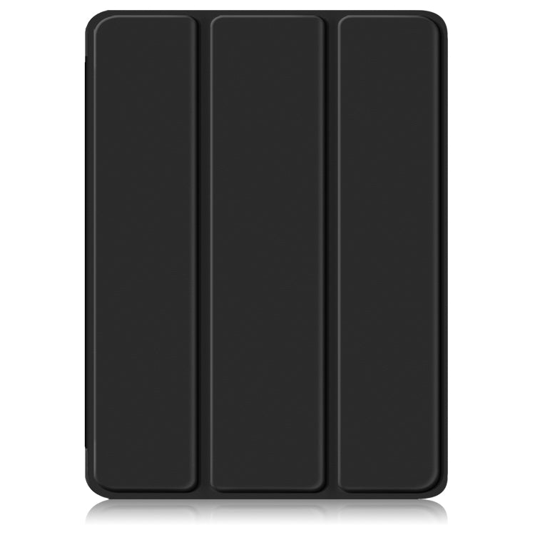 For iPad 10.2 2021 / 2020 / 10.5 Acrylic 3-Fold Solid Color Smart Leather Tablet Case(Black) - iPad 10.2 Cases by buy2fix | Online Shopping UK | buy2fix