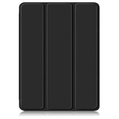 For iPad 10.2 2021 / 2020 / 10.5 Acrylic 3-Fold Solid Color Smart Leather Tablet Case(Black) - iPad 10.2 Cases by buy2fix | Online Shopping UK | buy2fix