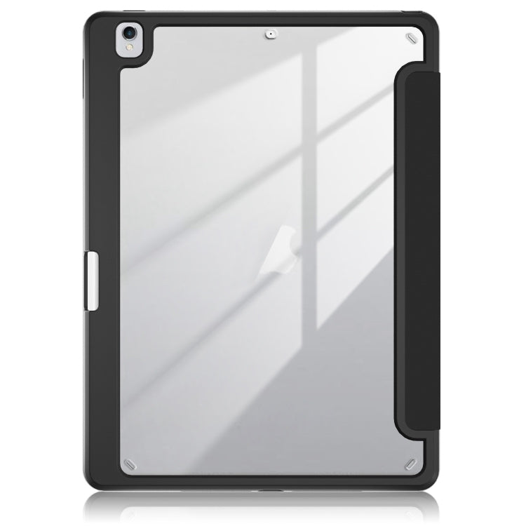 For iPad 10.2 2021 / 2020 / 10.5 Acrylic 3-Fold Solid Color Smart Leather Tablet Case(Black) - iPad 10.2 Cases by buy2fix | Online Shopping UK | buy2fix