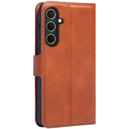 For Samsung Galaxy A35 5G IMAK Count Series Flip Leather Phone Case(Brown) - Galaxy Phone Cases by imak | Online Shopping UK | buy2fix