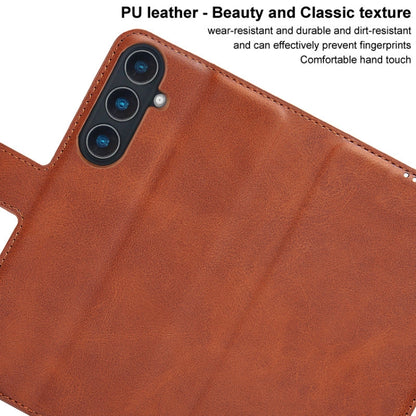 For Samsung Galaxy S24+ 5G IMAK Count Series Flip Leather Phone Case(Brown) - Galaxy S24+ 5G Cases by imak | Online Shopping UK | buy2fix