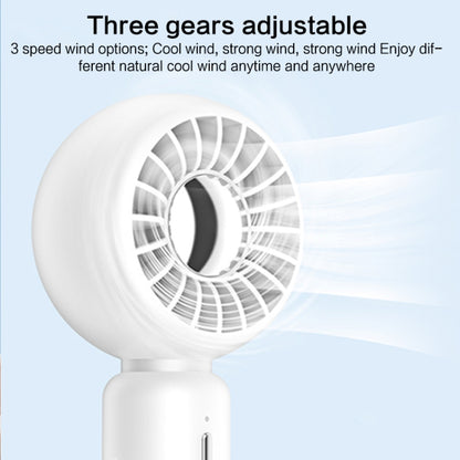 TGVIS Handheld & Invisible Stand Mini Electric Fan(White) - Electric Fans by TGVIS | Online Shopping UK | buy2fix