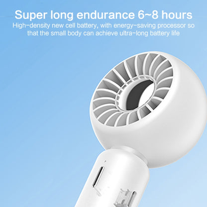 TGVIS Handheld & Invisible Stand Mini Electric Fan(White) - Electric Fans by TGVIS | Online Shopping UK | buy2fix