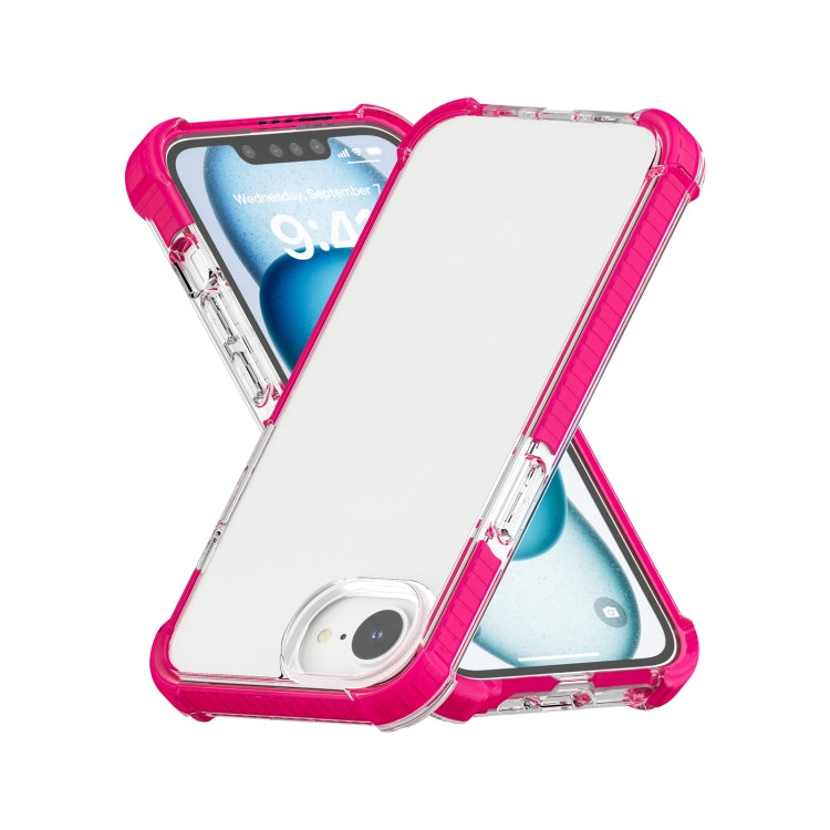 For iPhone 16e Acrylic Full Coverage Shockproof Phone Case(Pink) by buy2fix