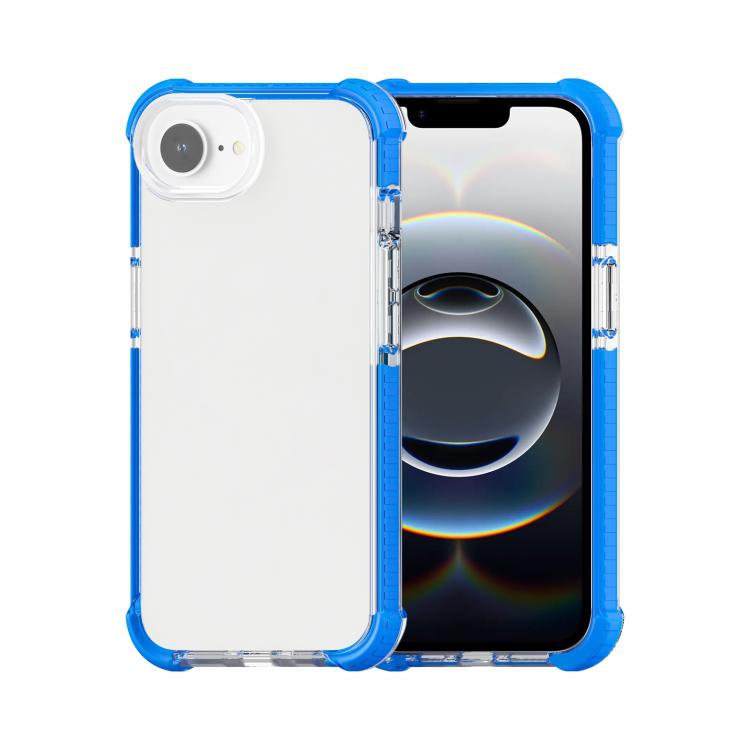 For iPhone 16e Acrylic Full Coverage Shockproof Phone Case(Blue) by buy2fix