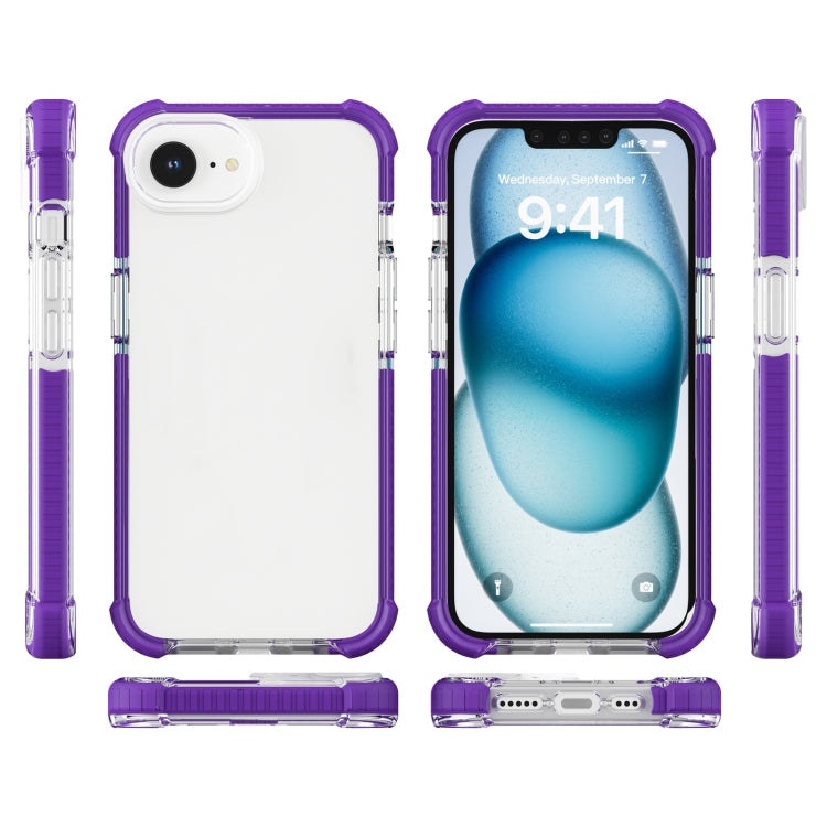 For iPhone SE 2024 Acrylic Full Coverage Shockproof Phone Case(Purple) - More iPhone Cases by buy2fix | Online Shopping UK | buy2fix