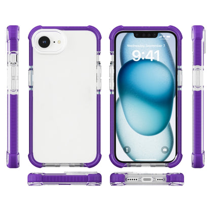For iPhone 16e Acrylic Full Coverage Shockproof Phone Case(Purple) by buy2fix