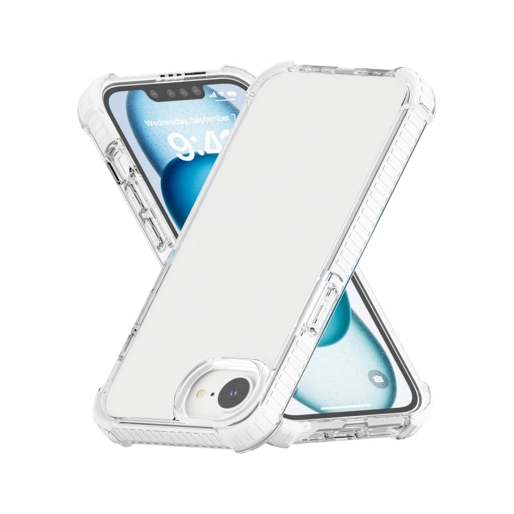 For iPhone 16e Acrylic Full Coverage Shockproof Phone Case(Transparent) by buy2fix