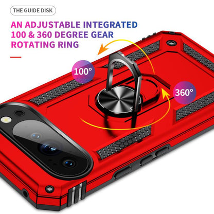 For Google Pixel 10 Shockproof TPU + PC Phone Case with Holder(Red) - Google Cases by buy2fix | Online Shopping UK | buy2fix