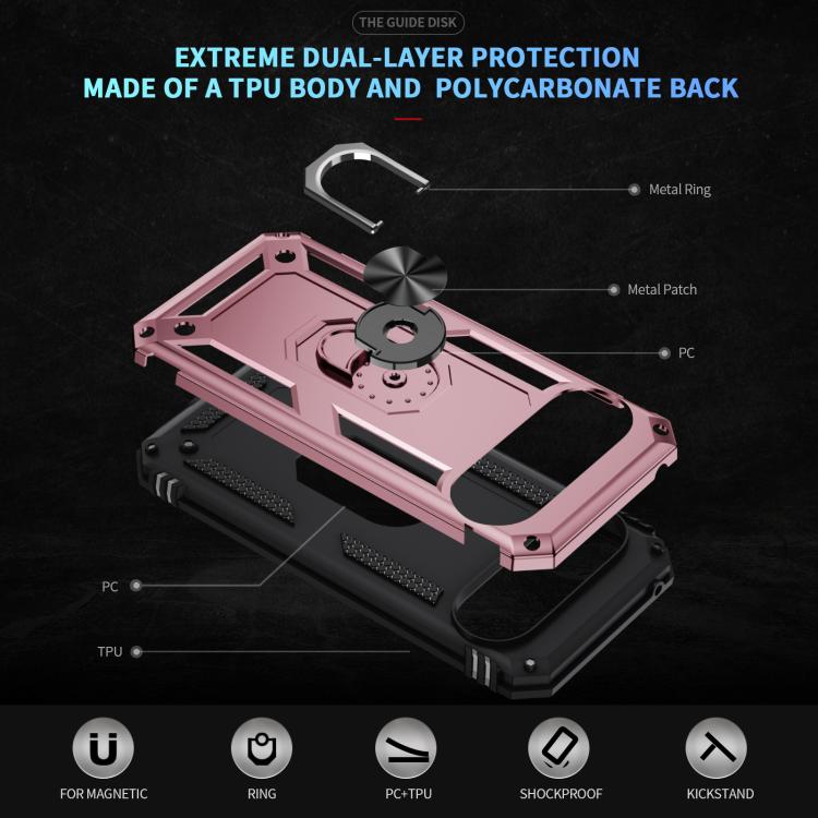 For Google Pixel 10 Shockproof TPU + PC Phone Case with Holder(Rose Gold) - Google Cases by buy2fix | Online Shopping UK | buy2fix