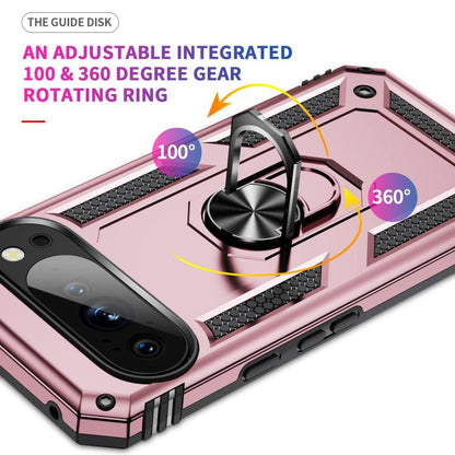 For Google Pixel 10 Shockproof TPU + PC Phone Case with Holder(Rose Gold) - Google Cases by buy2fix | Online Shopping UK | buy2fix