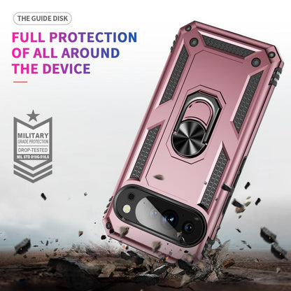 For Google Pixel 10 Pro XL Shockproof TPU + PC Phone Case with Holder(Rose Gold) - Google Cases by buy2fix | Online Shopping UK | buy2fix