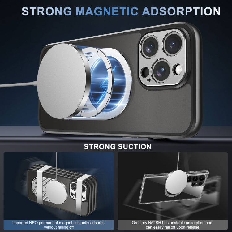 For iPhone 14 Pro Max Heat Dissipation Aromatherapy MagSafe Holder Phone Case(Silver) - iPhone 14 Pro Max Cases by buy2fix | Online Shopping UK | buy2fix