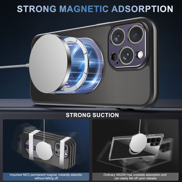 For iPhone 14 Pro Max Heat Dissipation Aromatherapy MagSafe Holder Phone Case(Purple) - iPhone 14 Pro Max Cases by buy2fix | Online Shopping UK | buy2fix