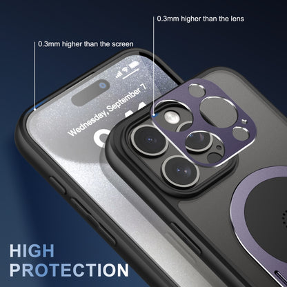 For iPhone 15 Pro Max Heat Dissipation Aromatherapy MagSafe Holder Phone Case(Purple) - iPhone 15 Pro Max Cases by buy2fix | Online Shopping UK | buy2fix