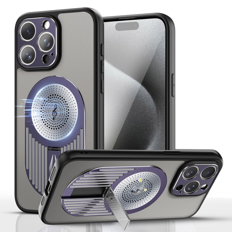 For iPhone 13 Pro Heat Dissipation Aromatherapy MagSafe Holder Phone Case(Purple) - iPhone 13 Pro Cases by buy2fix | Online Shopping UK | buy2fix
