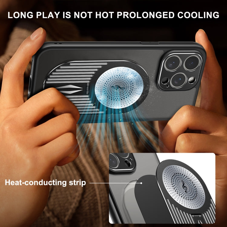 For iPhone 16 Pro Max Heat Dissipation Aromatherapy Holder Phone Case(Silver) - iPhone 16 Pro Max Cases by buy2fix | Online Shopping UK | buy2fix