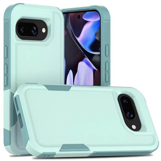 For Google Pixel 9a 2 in 1 PC + TPU Phone Case(Light Green)