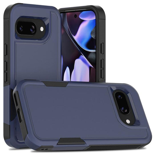 For Google Pixel 9a 2 in 1 PC + TPU Phone Case(Dark Blue)