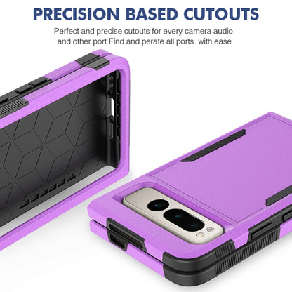 For Google Pixel Fold 2 in 1 PC + TPU Phone Case(Purple) - Google Cases by buy2fix | Online Shopping UK | buy2fix