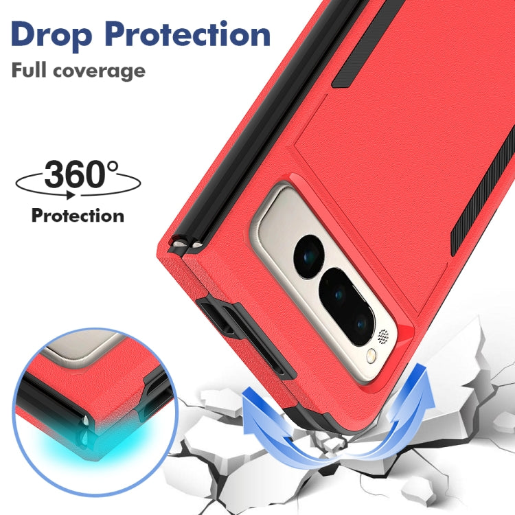 For Google Pixel Fold 2 in 1 PC + TPU Phone Case(Red) by buy2fix