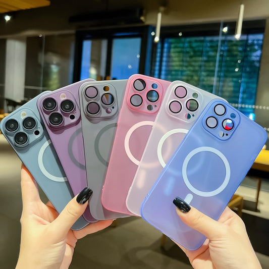 For iPhone 15 Pro Max Ultra-thin MagSafe Frosted PC Phone Case(Transparent) by buy2fix