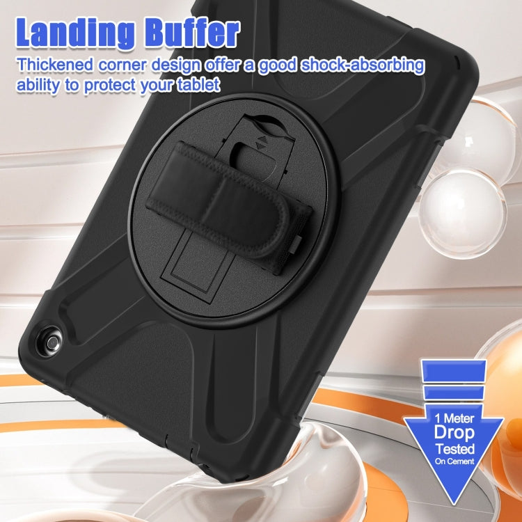 For Amazon Kindle Fire HD10 2023 Silicone Hybrid PC Full Body Tablet Case(Black) - Amazon by buy2fix | Online Shopping UK | buy2fix