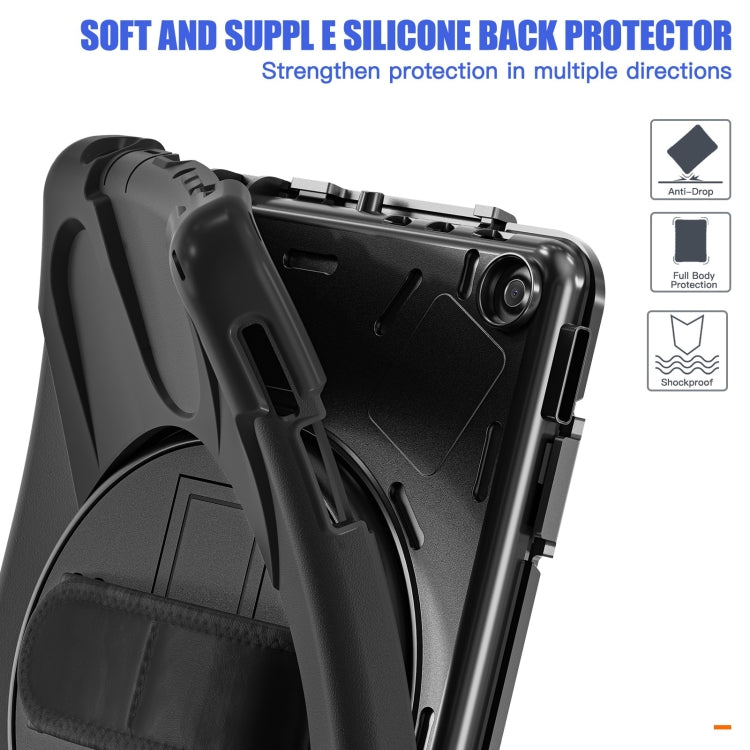 For Amazon Kindle Fire HD10 2023 Silicone Hybrid PC Full Body Tablet Case(Black) - Amazon by buy2fix | Online Shopping UK | buy2fix