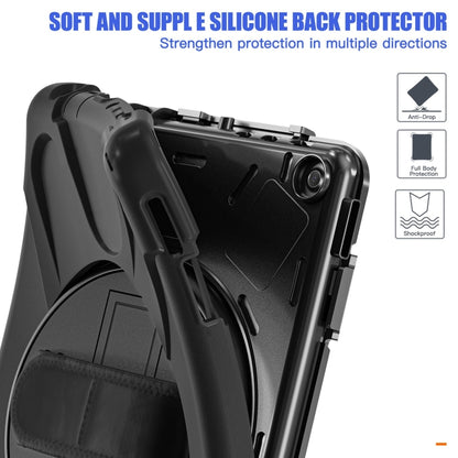 For Amazon Kindle Fire HD10 2023 Silicone Hybrid PC Full Body Tablet Case(Black) - Amazon by buy2fix | Online Shopping UK | buy2fix