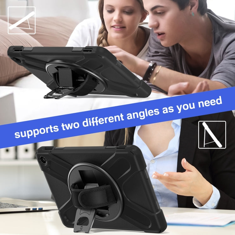 For Amazon Kindle Fire HD10 2023 Silicone Hybrid PC Full Body Tablet Case(Black) - Amazon by buy2fix | Online Shopping UK | buy2fix