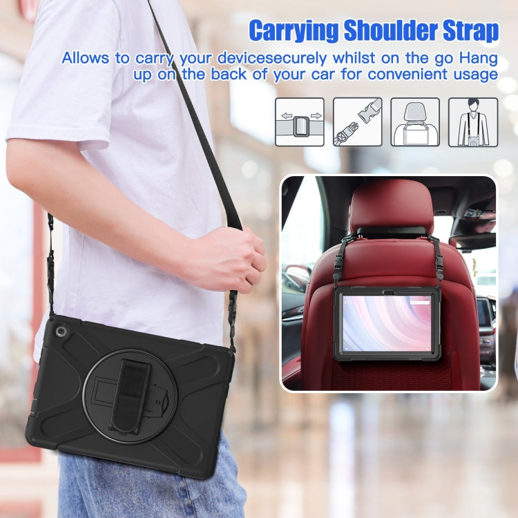 For Amazon Kindle Fire HD10 2023 Silicone Hybrid PC Full Body Tablet Case(Black) - Amazon by buy2fix | Online Shopping UK | buy2fix