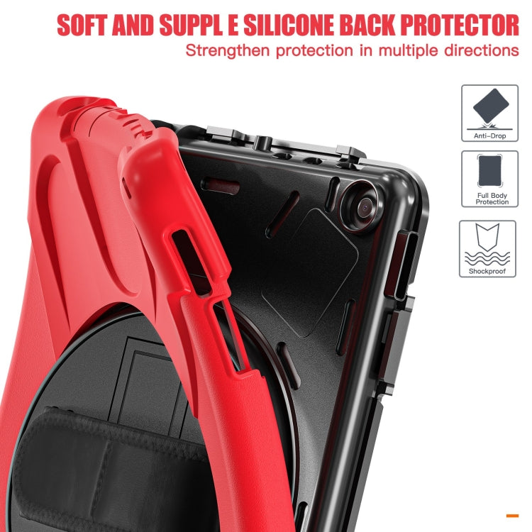 For Amazon Kindle Fire HD10 2023 Silicone Hybrid PC Full Body Tablet Case(Red) - Amazon by buy2fix | Online Shopping UK | buy2fix