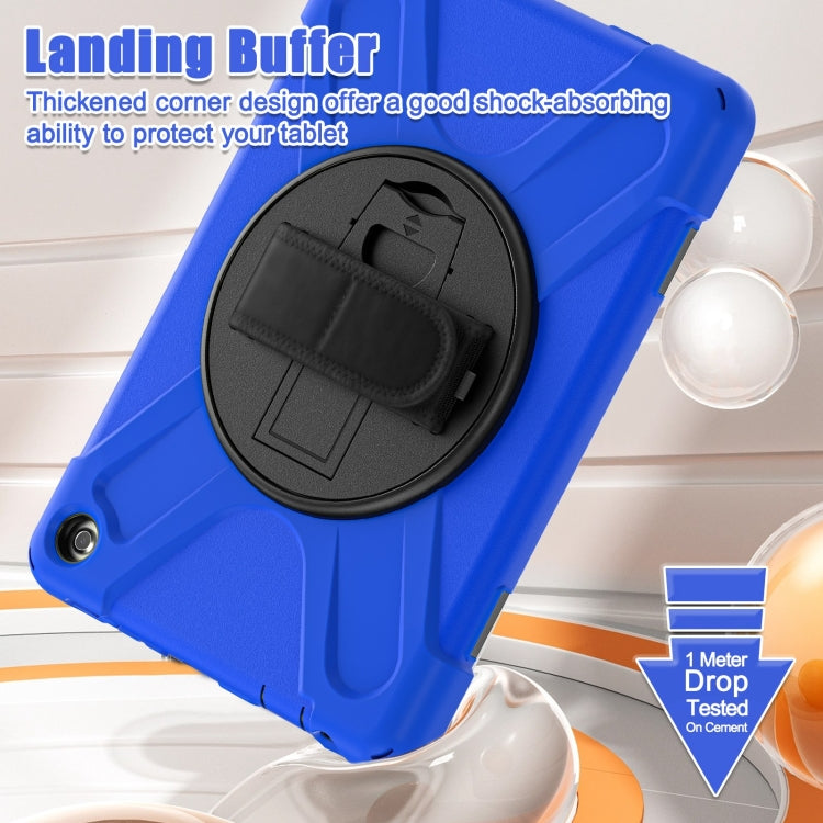 For Amazon Kindle Fire HD10 2023 Silicone Hybrid PC Full Body Tablet Case(Blue) - Amazon by buy2fix | Online Shopping UK | buy2fix