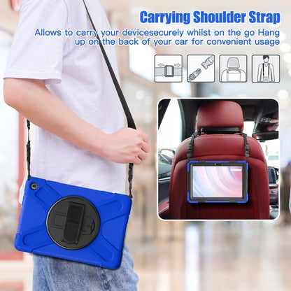 For Amazon Kindle Fire HD10 2023 Silicone Hybrid PC Full Body Tablet Case(Blue) - Amazon by buy2fix | Online Shopping UK | buy2fix